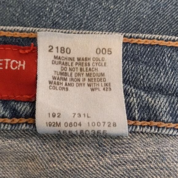 Levis 515 Jeans 16S Womens 38 x 31 Nouveau Boot Cut Stretch Blue Vintage 2004 - Picture 15 of 15